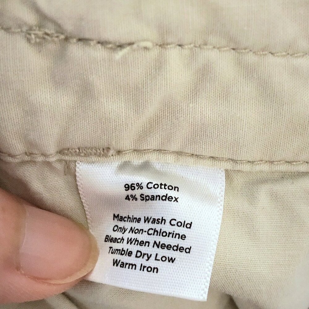 Talbots Solid Beige Cropped Casual Pants Size 14 - image 8